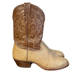Nocona Cowgirl Brown and Tan Heeled Boots Women’s Size 9